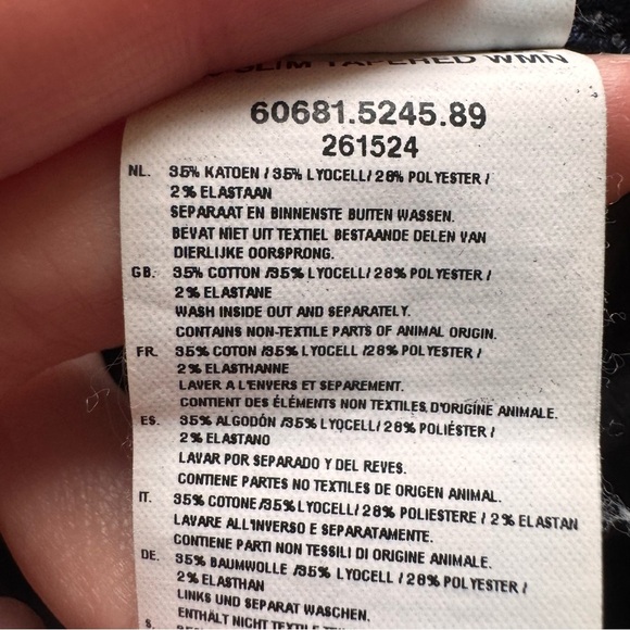 G-STAR 5620 SLIM TAPERED Dark Blue Denim Jeans - 26 - Picture 4 of 17